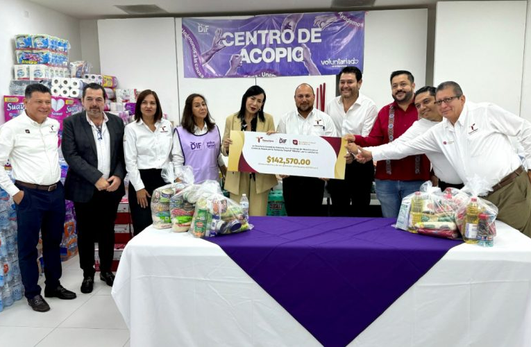 Entrega Secretaría General de Gobierno donativo para damnificados de la tormenta tropical Alberto