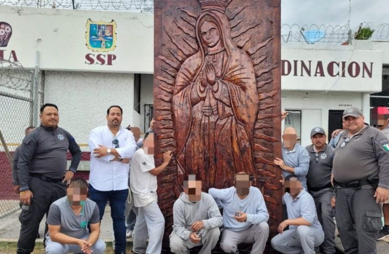 Elaboran PPLs imagen monumental de la Virgen de Guadalupe