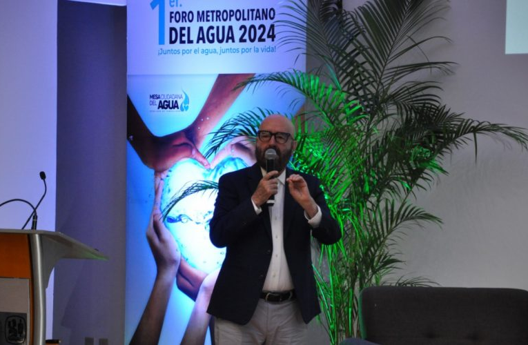 Participa secretario de Recursos Hidráulicos en 1er Foro Metropolitano del Agua 2024