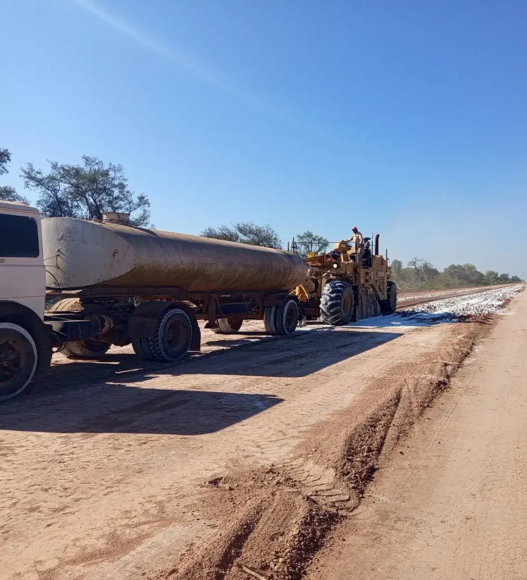 La pavimentación de la Ruta 9 suma nuevos avances en El Impenetrable